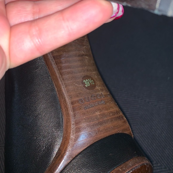 Gucci black leather pumps - Picture 9 of 9